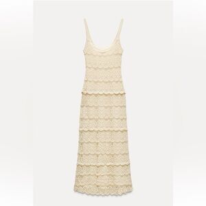 Brand new! Zara crotchet midi dress